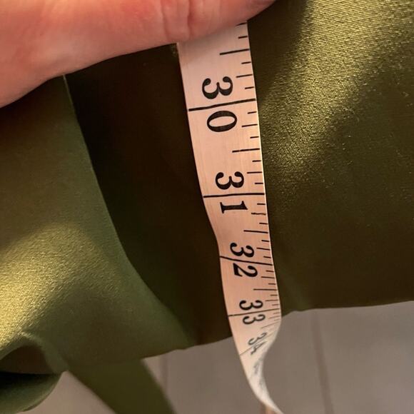 Seek The Label Olive Green Bubble Hem Mini Dress Sz M - Picture 9 of 10